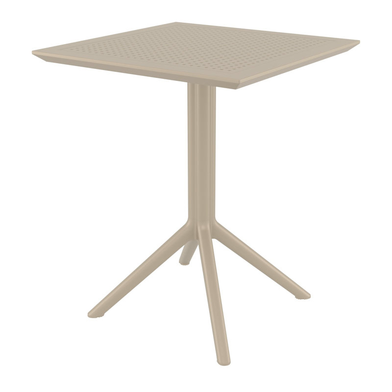 Table de salle à manger Farrah, Taupe, L 23,6 po x L 23,6 po x H 29,5 po, Oui