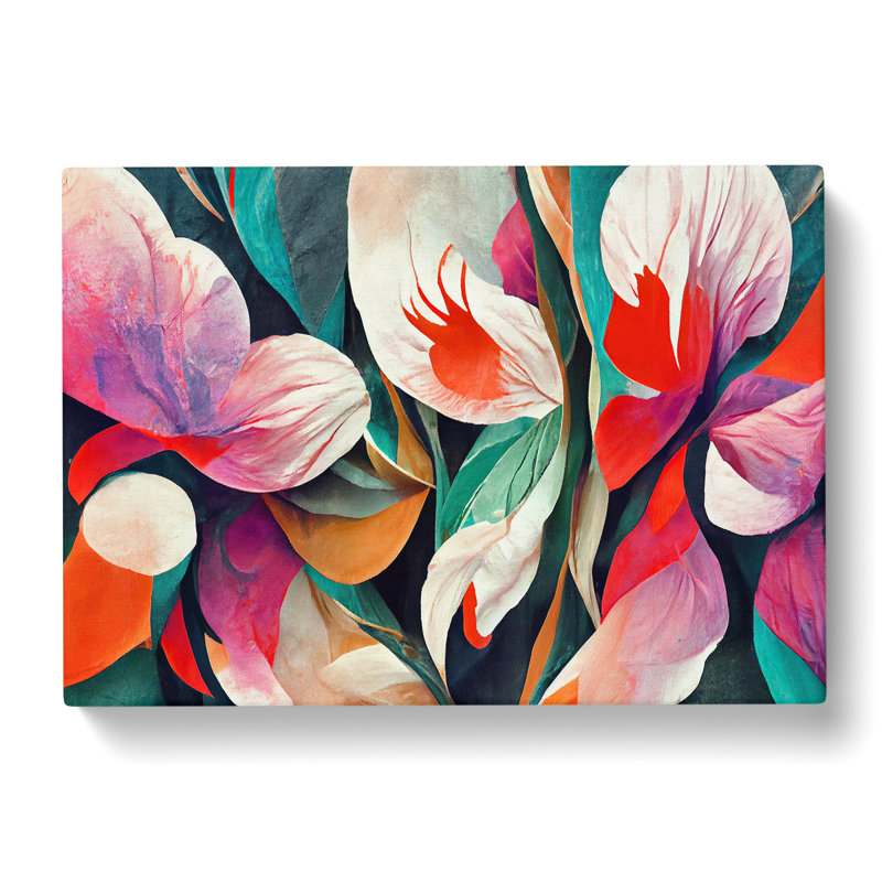 Floral Abstract Vol.4 - Wrapped Canvas