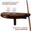 Premium Half Moon Pool Cue Wall Shelf-15280774