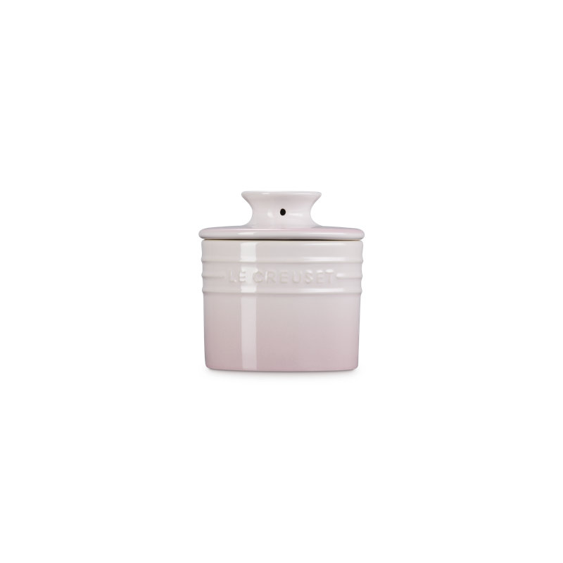 Le Creuset Stoneware Butter Crock, 6 Oz. - Flame, Pink