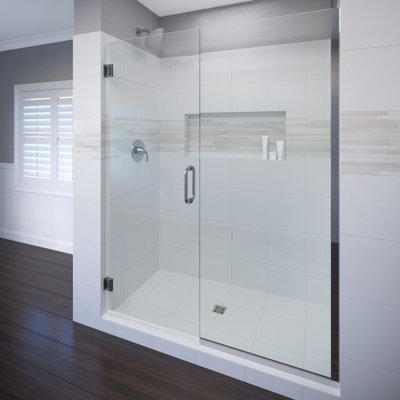 Porte de douche sans cadre H 57 po x l 57 po Celesta