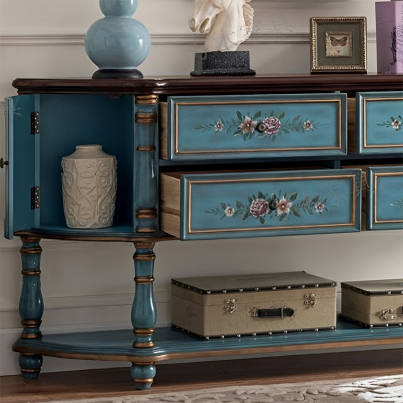 Console American Retro, H 34,25 po x l 70,87 po x P 15,75 po