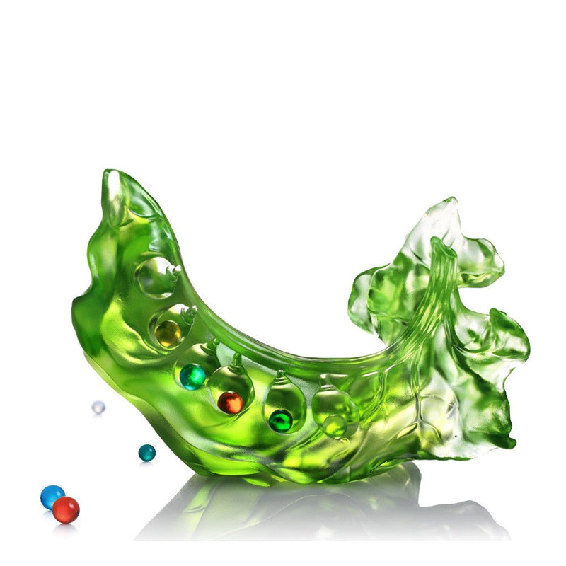 LIULI Crystal, Pea Sculpture | Beauty Within