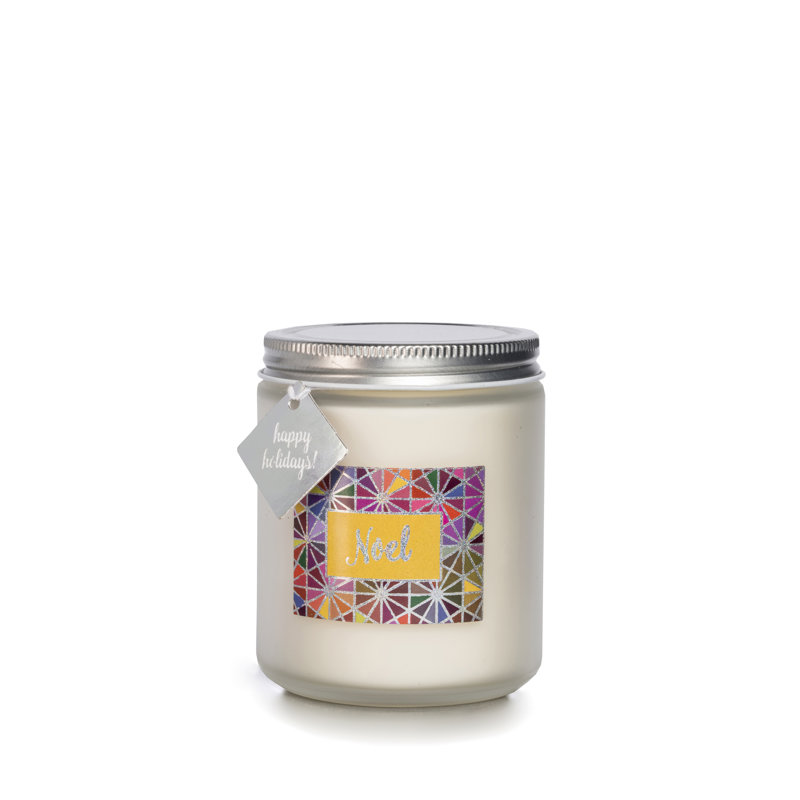 Noel Scented Jar Candle with Glass Holder