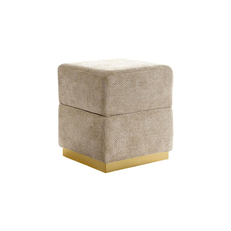 Tabouret d'appoint de style contemporain, Gris argenté