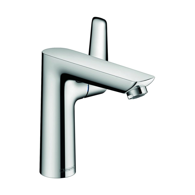 Robinet de salle de bain monotrou avec drain Talis E Premium, Chrome