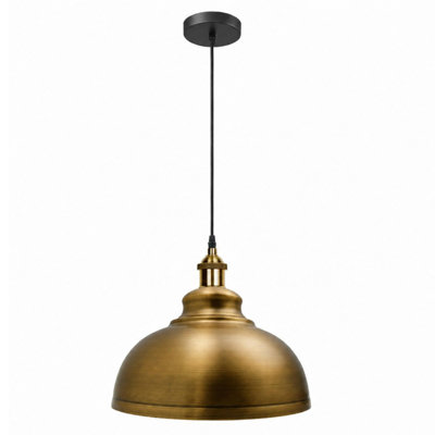 Curvy Metal Pendant Light with E26 Holder