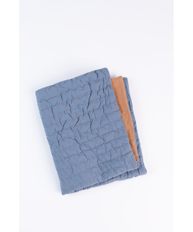 Twain Quilt, Twin Quilt, Brick/Charcoal