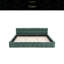 Structure de lit tapissier avec tissu épais, lit plateforme en chenille avec tête de lit et structure solide. Aucun sommier tapissier requis-1066780908