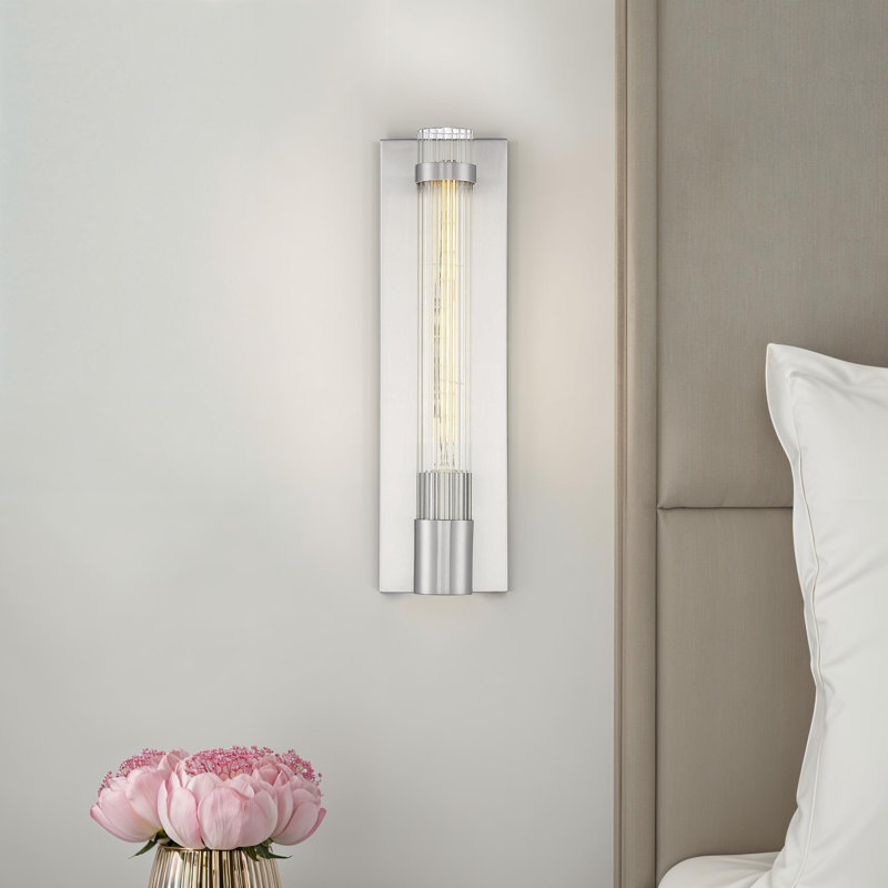 Anakyn 1 - Light Dimmable Flush Mount Sconce in Satin Nickel, Satin Nickel