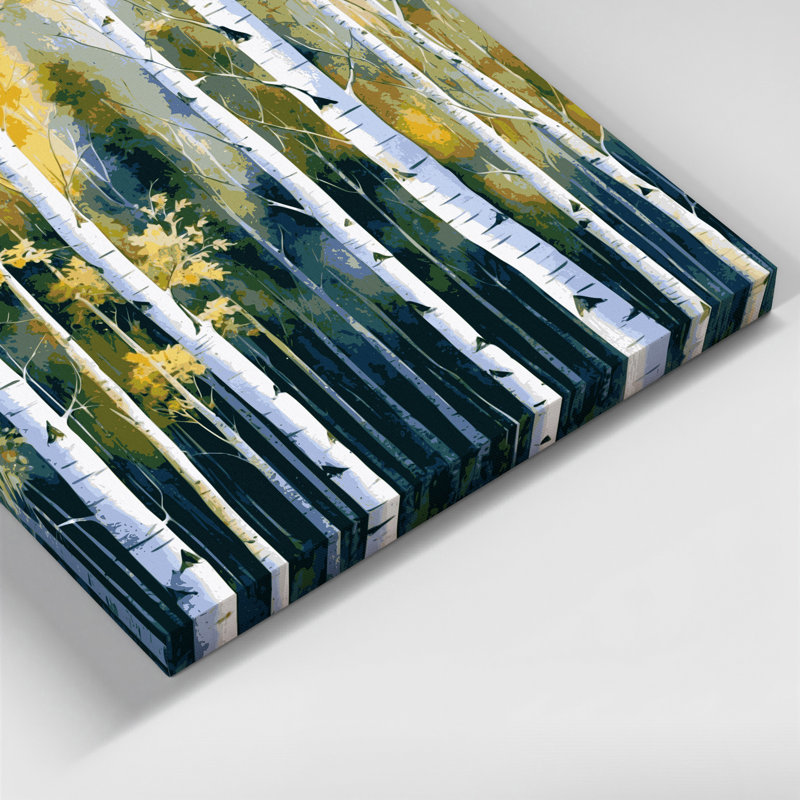 "Watercolor Botanical 87", art mural sur toile beige, H 16 po x l 16 po