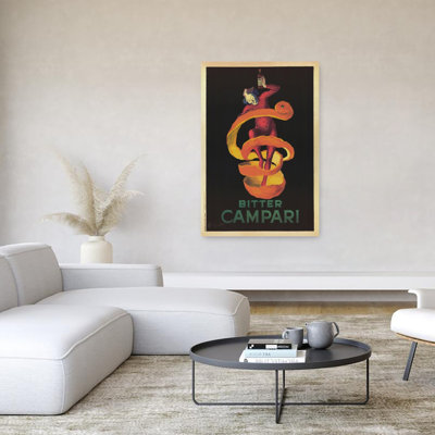 «Bitter Campari», impression d'art rétro classique rétro