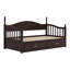 Wooden Daybed With Trundle, Extendable Daybed With Two Storage Drawers