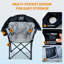 Fauteuil de camping chauffé surdimensionné, 3 réglages de chaleur et massage-1688022118
