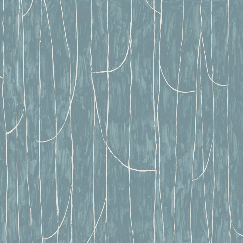 Lingering Lines - Wallpaper, White Stone, Premium Paper, Non-Pasted