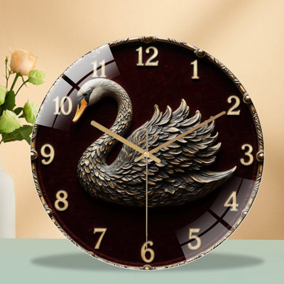 Horloge murale élégante Swan