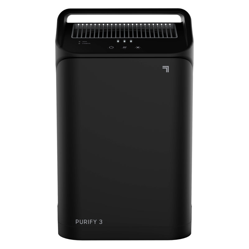 Black Portable HEPA Air Purifier with Odor Absorbing Filter