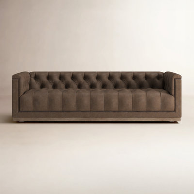 Byer 95'' Genuine Leather Sofa