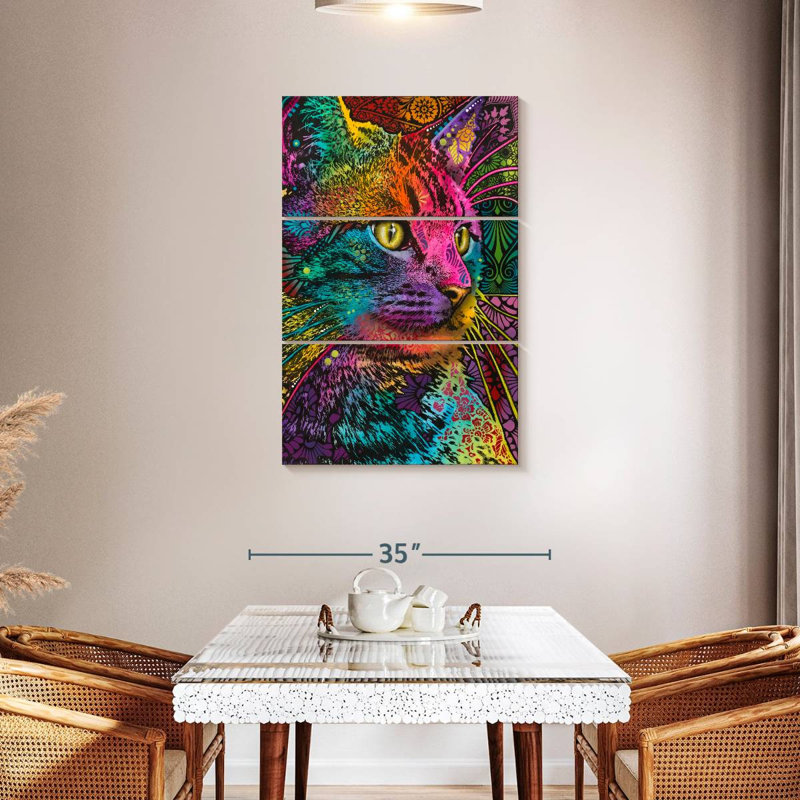 Brampt Felis, 45" H x 28" W