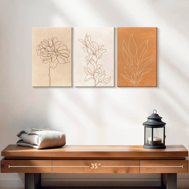 «The Art Of Botanical», reproduction sur toile, H 12 po x l 26 po