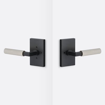 Levanto Privacy Rosette, Staight Knurled Grip