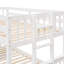 Lit simple superposé simple avec lit gigogne simple, lit superposé séparable avec tiroirs pour la chambre à coucher - Blanc-643436754