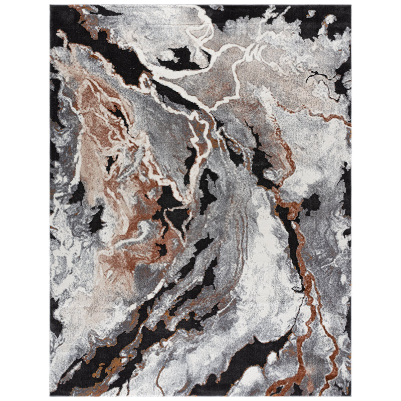 Cyrus Shag Performance Abstract Rug, Rectangle 8' x 10'