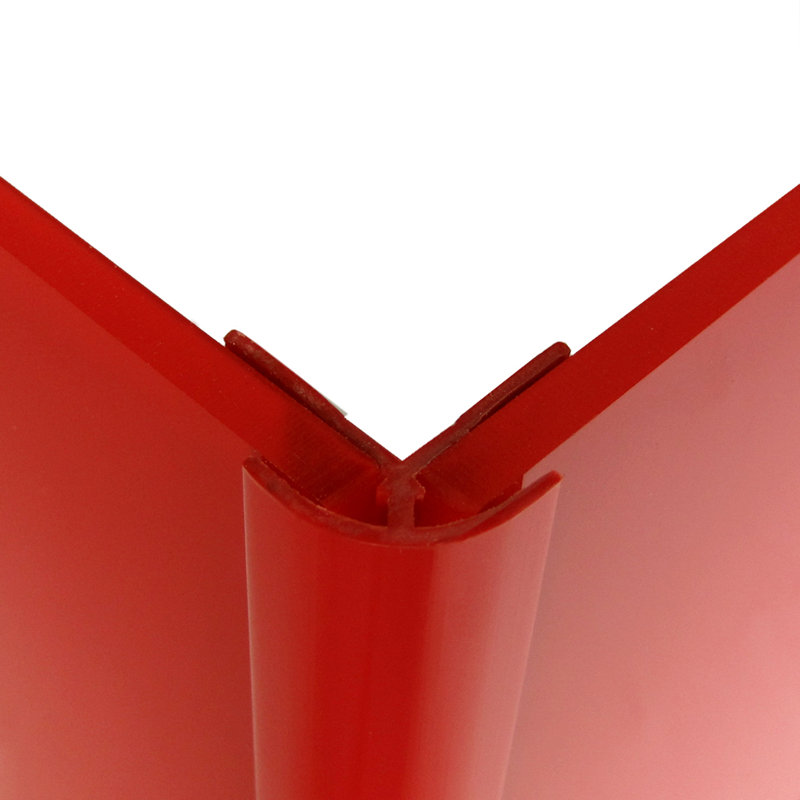 0.8" x 96" Wall Paneling in Red
