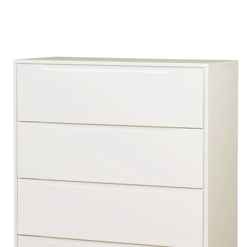 Commode 4 tiroirs Surya, Blanc