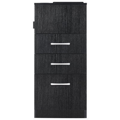 Salon Cabinet with Tool Holder Makeup Organizer