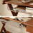 Solid Wood Desk: X - Frame & Metal Mesh Storage