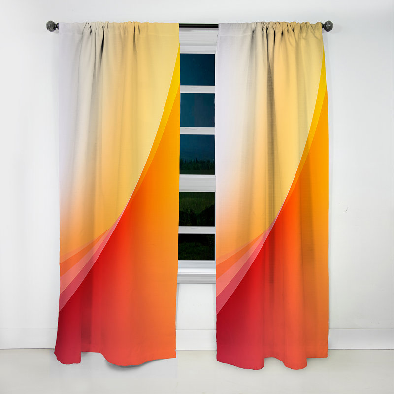 Warnock - Rideau formes abstraites - Rideau occultant - 1 panneau, L 52 po x L 90 po