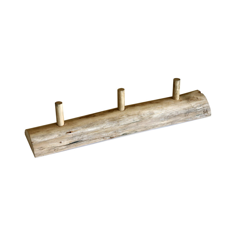 Syble Solid Wood Wall 3 - Hook Wall Mounted Coat Rack