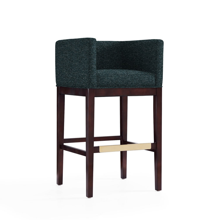 Beeley Upholstered Counter Stool with Solid Wood Frame