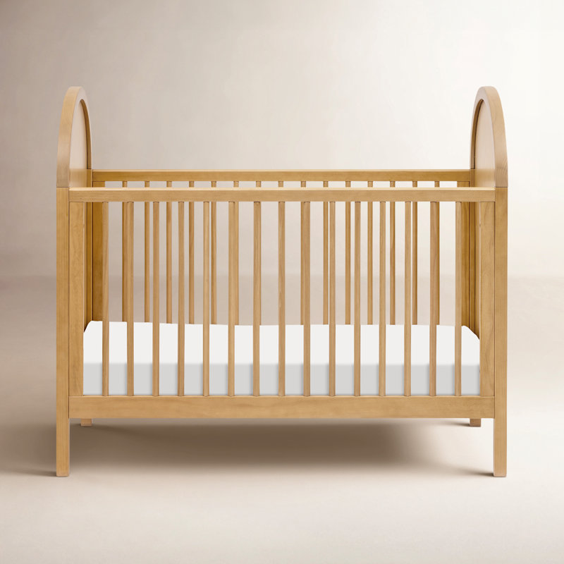 Bondi Cane 3-in-1 Convertible Crib, Honey with Natural Cane