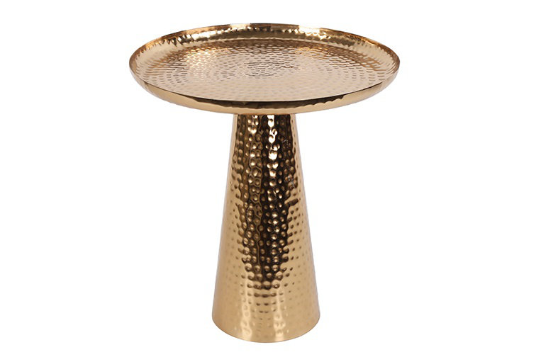 Clodean Tray Top End Table, Gold, 44 x 40 x 40cm