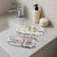 Ensemble de 2 plateaux de salle de bain ovales 100% marbre 2 pièces-112654053