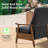 Penning Walnut Breathable Leather Push-Back Recliner-102834352