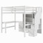 Lit mezzanine avec bureau en L et tiroirs, armoire et escalier de rangement-1141922326