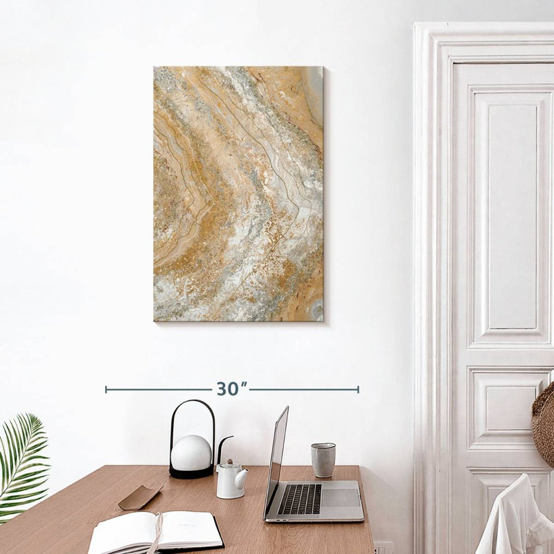 Avery Cool Earth Marble Abstract I, 30" H x 20" W