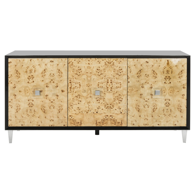 Table buffet large An,9l 64,96 ", Bulwood / laque noire