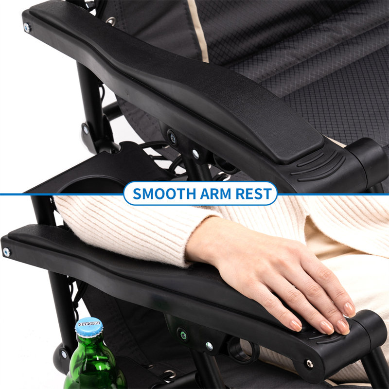 Chaise rembourrée surdimensionnée zéro gravité avec coussin