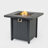 28-inch Iron Square Propane Fire Pit Table-645014543