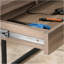Bureau en L, finition brune