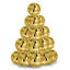  20 pièces mini-boule disco 1,6 "petit miroir réfléchissant pour décoration de fête des années 70 or-45711277
