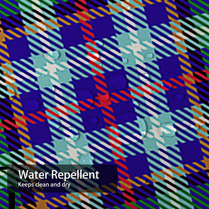 Rideau de douche Tartan, L 72 po x l 84 po