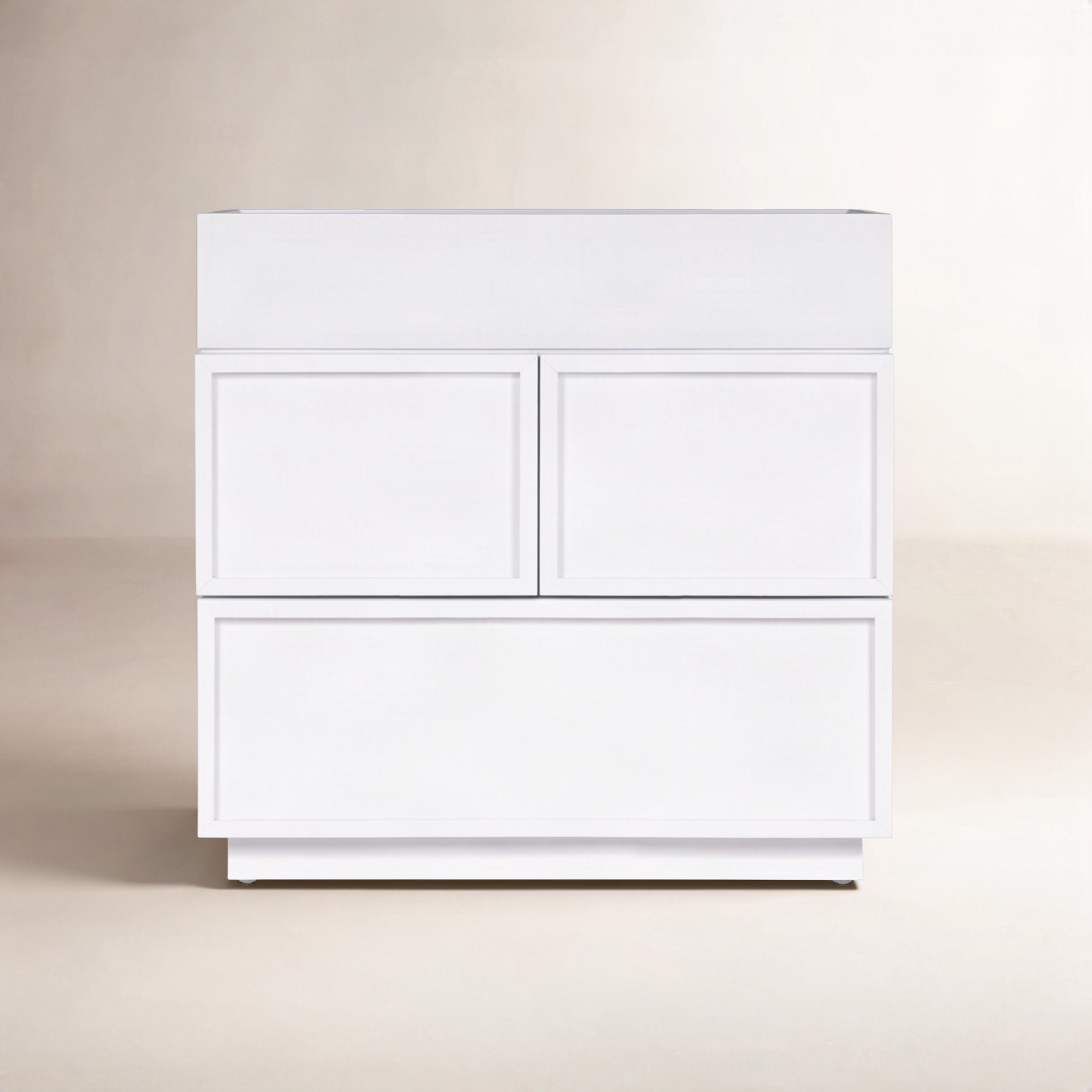 Odyssey Mahogany Nightstand, White
