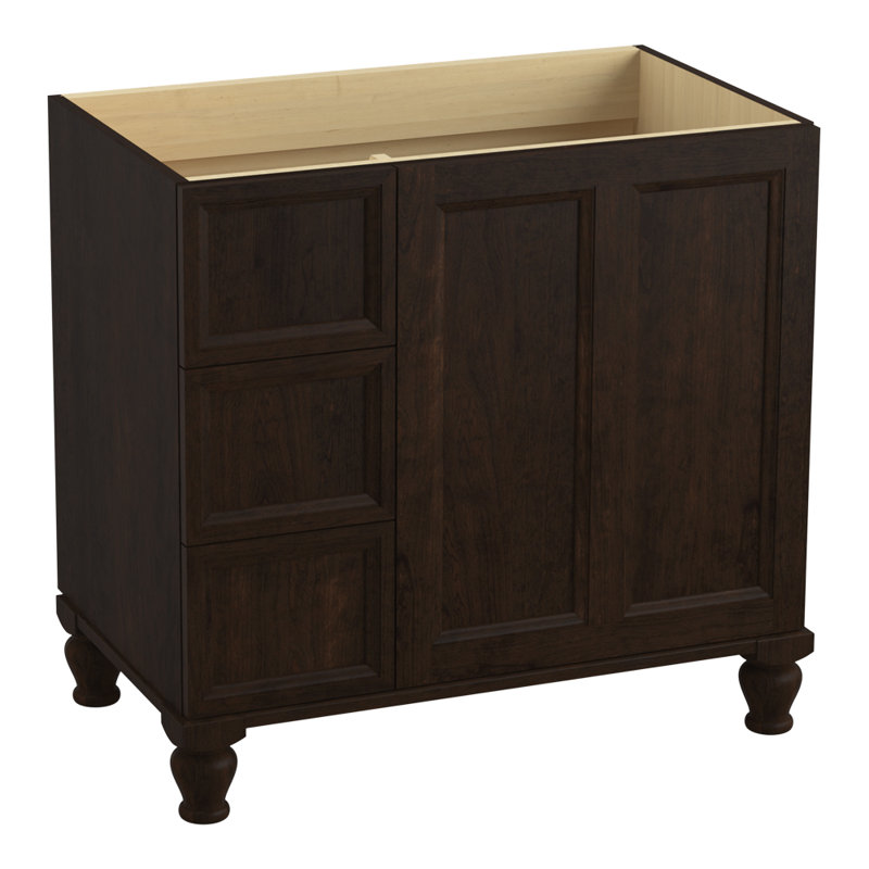 Base de meuble-lavabo 36 po Damask, Suède Claret, Only doors