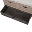 Banc de rangement avec panier amovible et 2 tiroirs, banc à chaussures entièrement assemblé avec coussin amovible-695078369