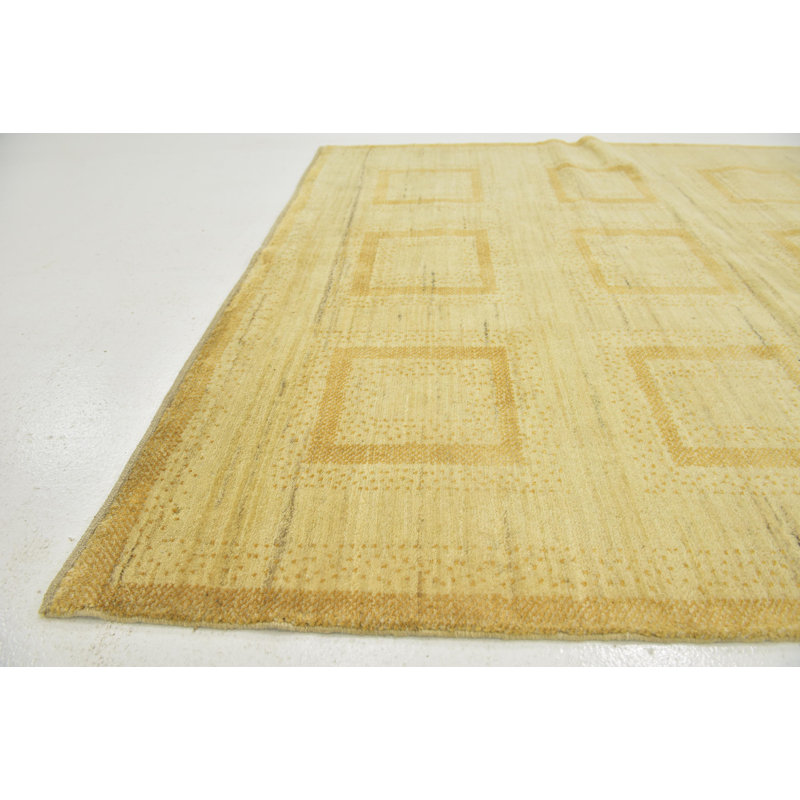 Tapis de surface en laine 5 pi 2 po x 6 pi 3 po one-of-kind noué la crème Didcot